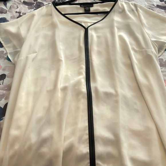 Lane Bryant Tops Tunic With Faux Leather Trim Poshmark